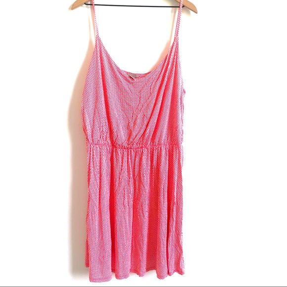 H&M | Coral Patterned Empire Waist Dress - Picture 2 of 5